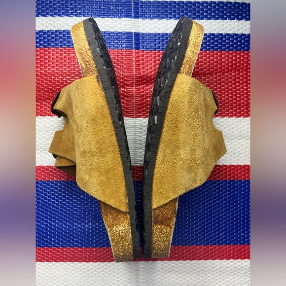 ✨🥳 NWOT - Flings - Zurich - Two Strap Brown Leather Sandals - Women’s Size 8 - Picture 2 of 12